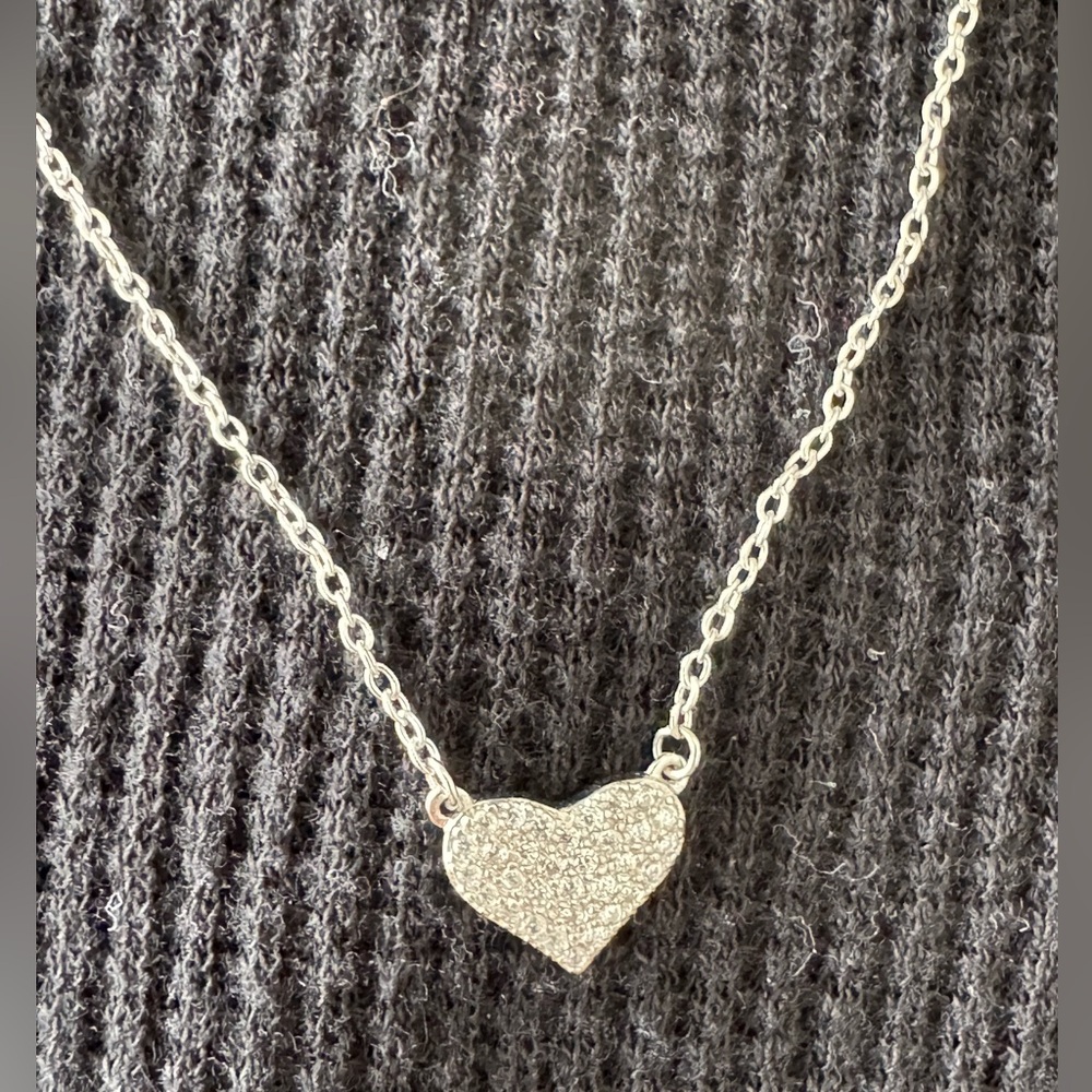 Silver Heart Pendant Necklace